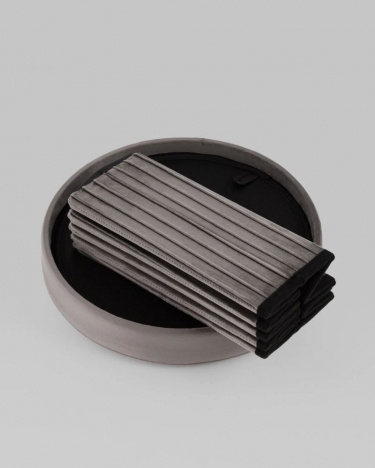 Пуф складной с ящиком Stool Group Store Round антрацитовый