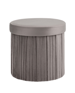 Пуф складной с ящиком Stool Group Store Round антрацитовый