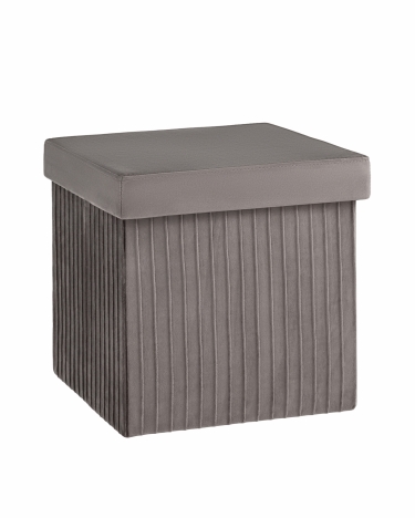 Пуф складной с ящиком Stool Group Store Square Антрацитовый
