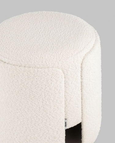 Пуф Stool Group Taks букле белый