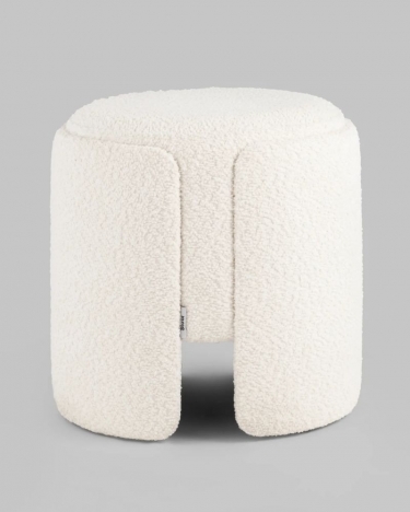 Пуф Stool Group Taks букле белый