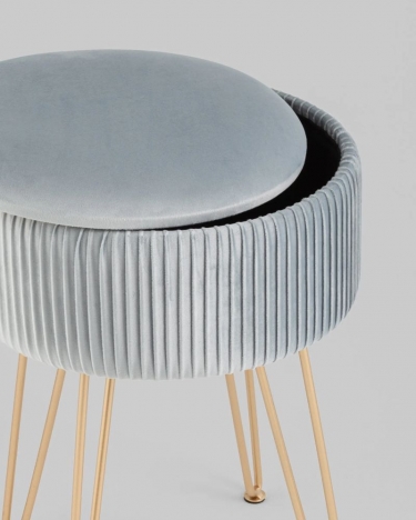 Пуф-столик Stool Group Астор светло-голубой