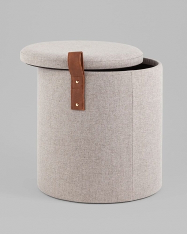 Пуф с ящиком Stool Group Эркки S серый