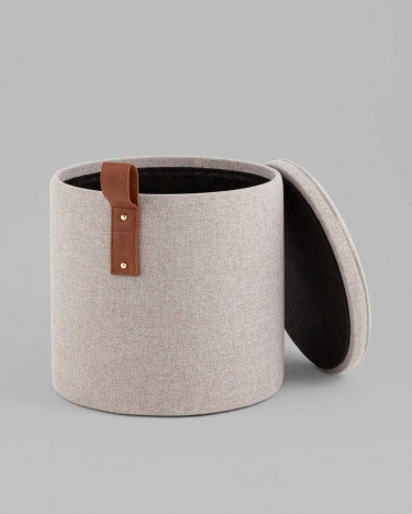 Пуф с ящиком Stool Group Эркки XS серый