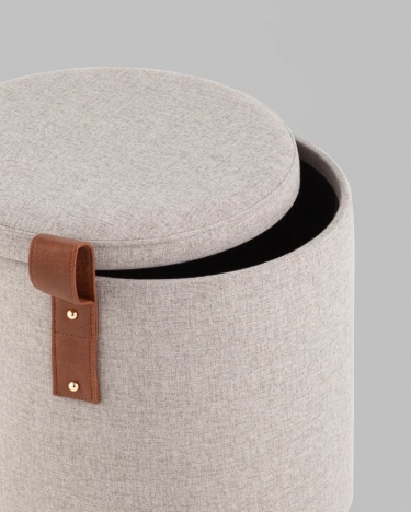 Пуф с ящиком Stool Group Эркки XS серый