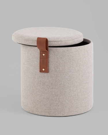 Пуф с ящиком Stool Group Эркки XS серый