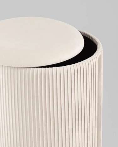 Пуф Stool Group Шарлотта с ящиком велюр бежевый