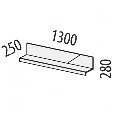 Полка навесная Витра Монако 605.26