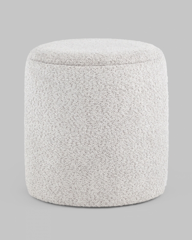 Пуф Stool Group Taks букле светло-серый