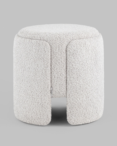 Пуф Stool Group Taks букле светло-серый