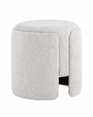 Пуф Stool Group Taks букле светло-серый