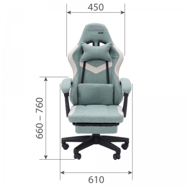 Кресло для геймеров Chairman CHAIRMAN GAME CH26 Зеленый-бежевый