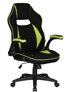 Кресло игровое DOBRIN DOBRIN RICK черно-светло-зеленый