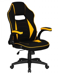 Кресло игровое DOBRIN DOBRIN RICK черно-желтый