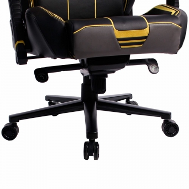 Геймерское кресло BRABIX BRABIX PREMIUM Tanos GM-180 черное/желтое