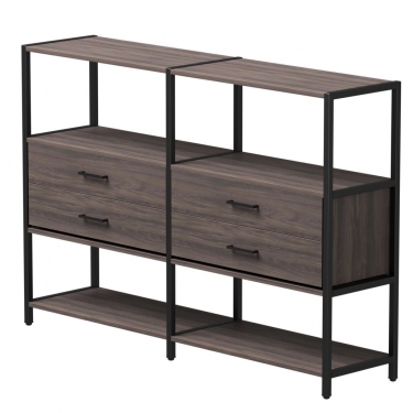 Набор стеллажных систем Everprof Everprof EVO 2 Дуб Пасадена Черный