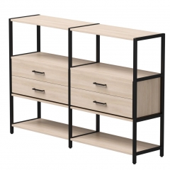 Набор стеллажных систем Everprof Everprof EVO 2 Дуб Соната Черный