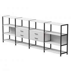 Набор стеллажных систем Everprof Everprof EVO 4 Белый Черный