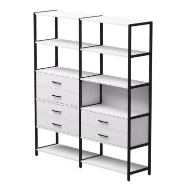 Набор стеллажных систем Everprof Everprof EVO 8 Белый Черный