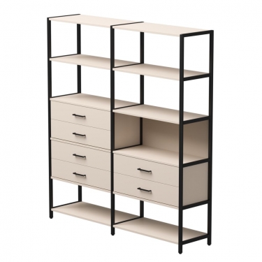 Набор стеллажных систем Everprof Everprof EVO 8 Кашемир Черный