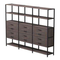 Набор стеллажных систем Everprof Everprof EVO 10 Дуб Пасадена Черный