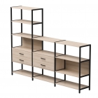 Набор стеллажных систем Everprof Everprof EVO 11 Дуб Соната Черный