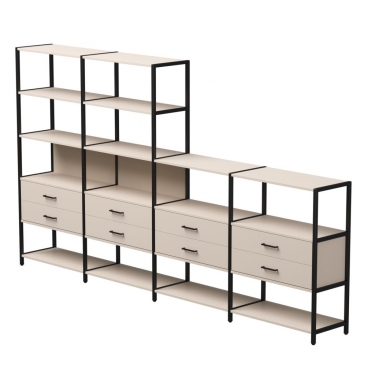 Набор стеллажных систем Everprof Everprof EVO 13 Кашемир Черный