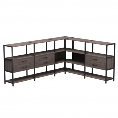 Набор стеллажных систем Everprof Everprof EVO 15 Дуб Пасадена Черный