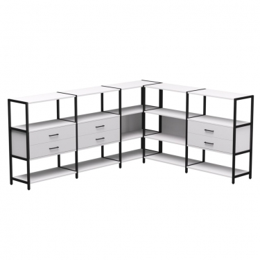 Набор стеллажных систем Everprof Everprof EVO 15 Белый Черный