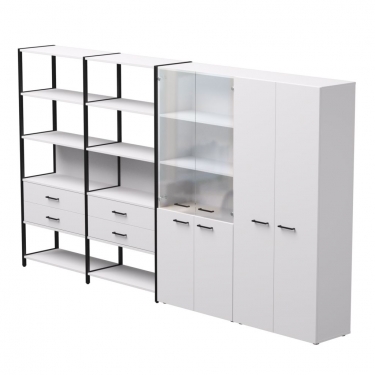 Набор стеллажных систем Everprof Everprof EVO 16 Белый Черный