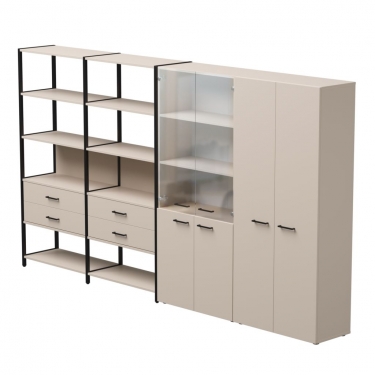 Набор стеллажных систем Everprof Everprof EVO 16 Кашемир Черный