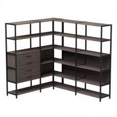 Набор стеллажных систем Everprof Everprof EVO 17 Дуб Пасадена Черный