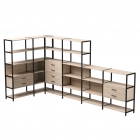 Набор стеллажных систем Everprof Everprof EVO 18 Дуб Соната Черный