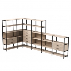 Набор стеллажных систем Everprof Everprof EVO 18 Дуб Соната Черный