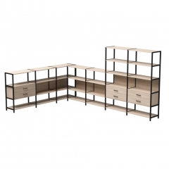 Набор стеллажных систем Everprof Everprof EVO 19 Дуб Соната Черный