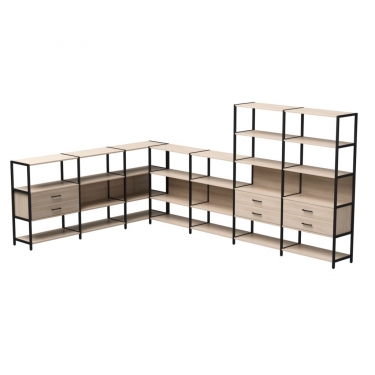 Набор стеллажных систем Everprof Everprof EVO 19 Кашемир Черный