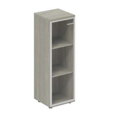 Шкаф средний со стеклом, задняя стенка ХДФ левый Норден Wing WN.802.OL.AL.L Дуб светлый