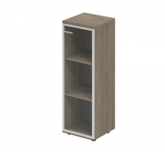 Шкаф средний со стеклом, задняя стенка ХДФ правый Норден Wing WN.802.OD.AL.R Дуб темный