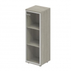 Шкаф средний со стеклом, задняя стенка ХДФ правый Норден Wing WN.802.OL.AL.R Дуб светлый