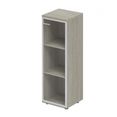 Шкаф средний со стеклом, задняя стенка ХДФ правый Норден Wing WN.802.OL.AL.R Дуб светлый