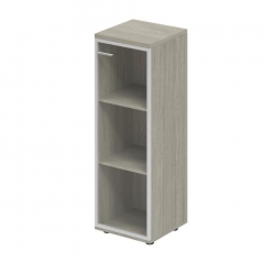 Шкаф средний со стеклом, задняя стенка ХДФ правый Норден Wing WN.802.OL.AL.R Дуб светлый