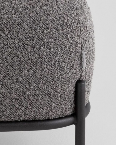 Пуф Stool Group Стоун П ткань букле темно-серый