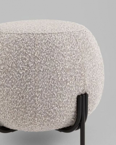 Пуф Stool Group Флик new ткань букле серо-бежевый