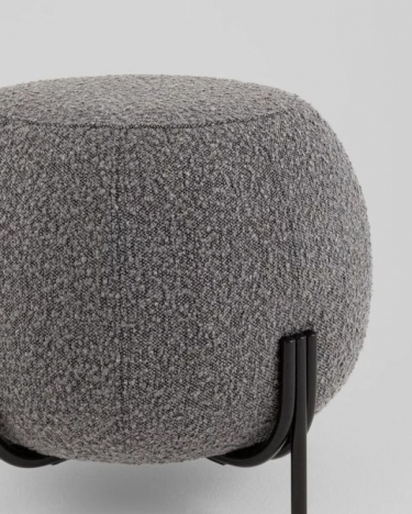 Пуф Stool Group Флик new ткань букле темно-серый