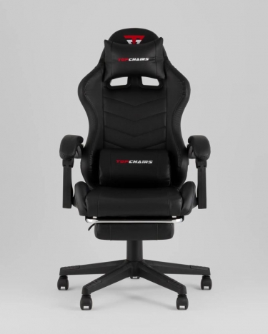 Кресло спортивное Stool Group TopChairs Prophet с оттоманкой черный