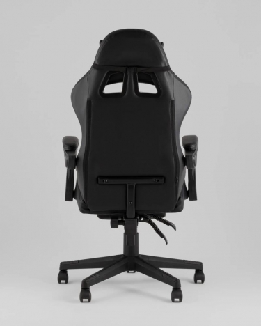 Кресло спортивное Stool Group TopChairs Prophet с оттоманкой черный