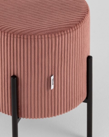 Пуф Stool Group Кейси велюр рельефный коралловый