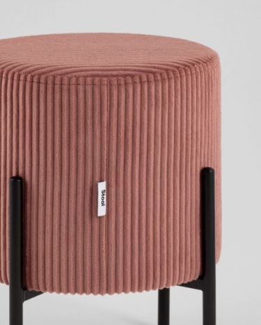 Пуф Stool Group Кейси велюр рельефный коралловый