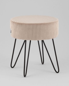 Пуф Stool Group Спейси велюр рельефный бежевый