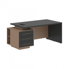 Стол руководителя левый Skyland VELION VCT 1890 L Яшма черный Кобра